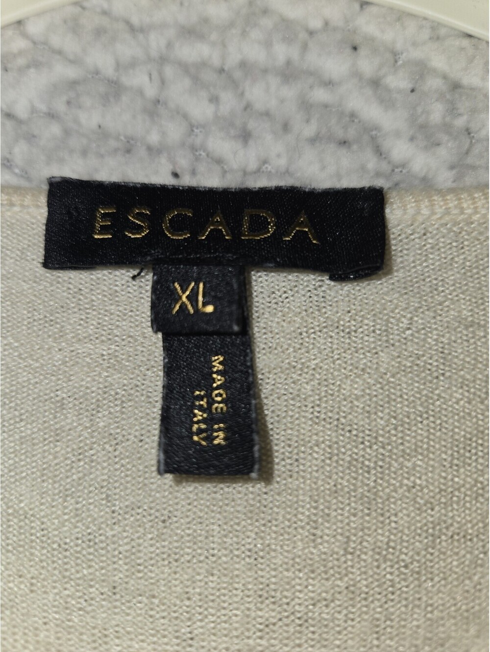 Escada Wool/silk Pullover Sweater Embellished Black Lace Applique Pleated... - Picture 2 of 10